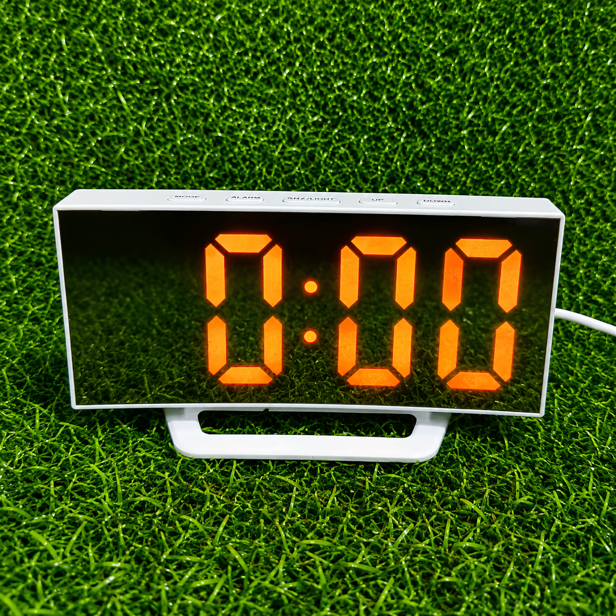 Reloj Digital LED Tipo Espejo Con Pantalla Grande – Alarma, Termómetro Y Hora En Formato 12/24h