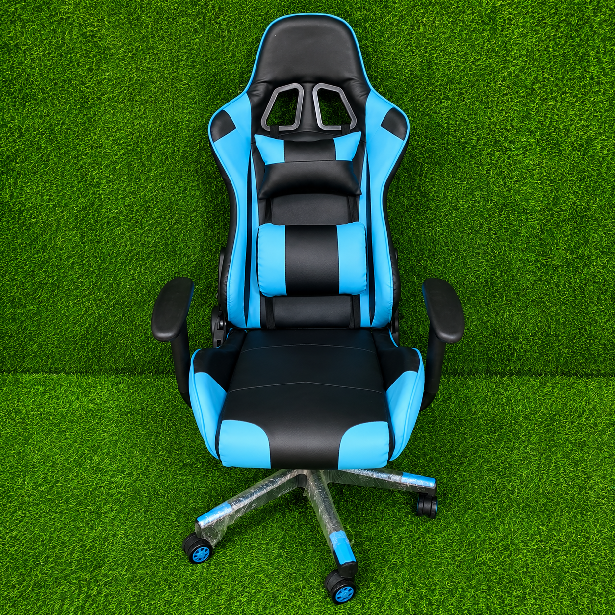 Silla Gamer Reclinable 100% reclinable – Diseño Deportivo Con Almohadilla Lumbar Y Soporte Cervical