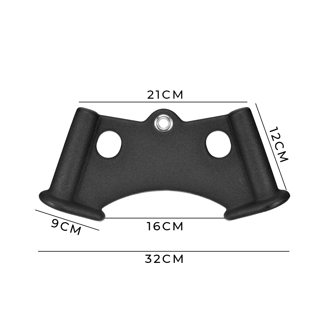 Acople de Remo Cerrado para Polea – Mango Antideslizante para Entrenamiento de Espalda y Bíceps