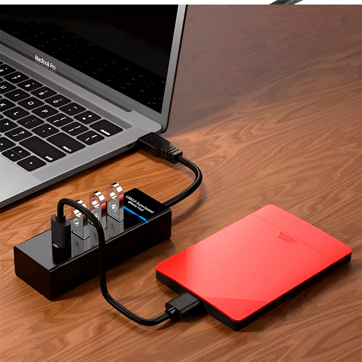 Hub USB 3.0 De 4 Puertos – Alta Velocidad De Transferencia Para PC, Laptop Y Dispositivos Periféricos