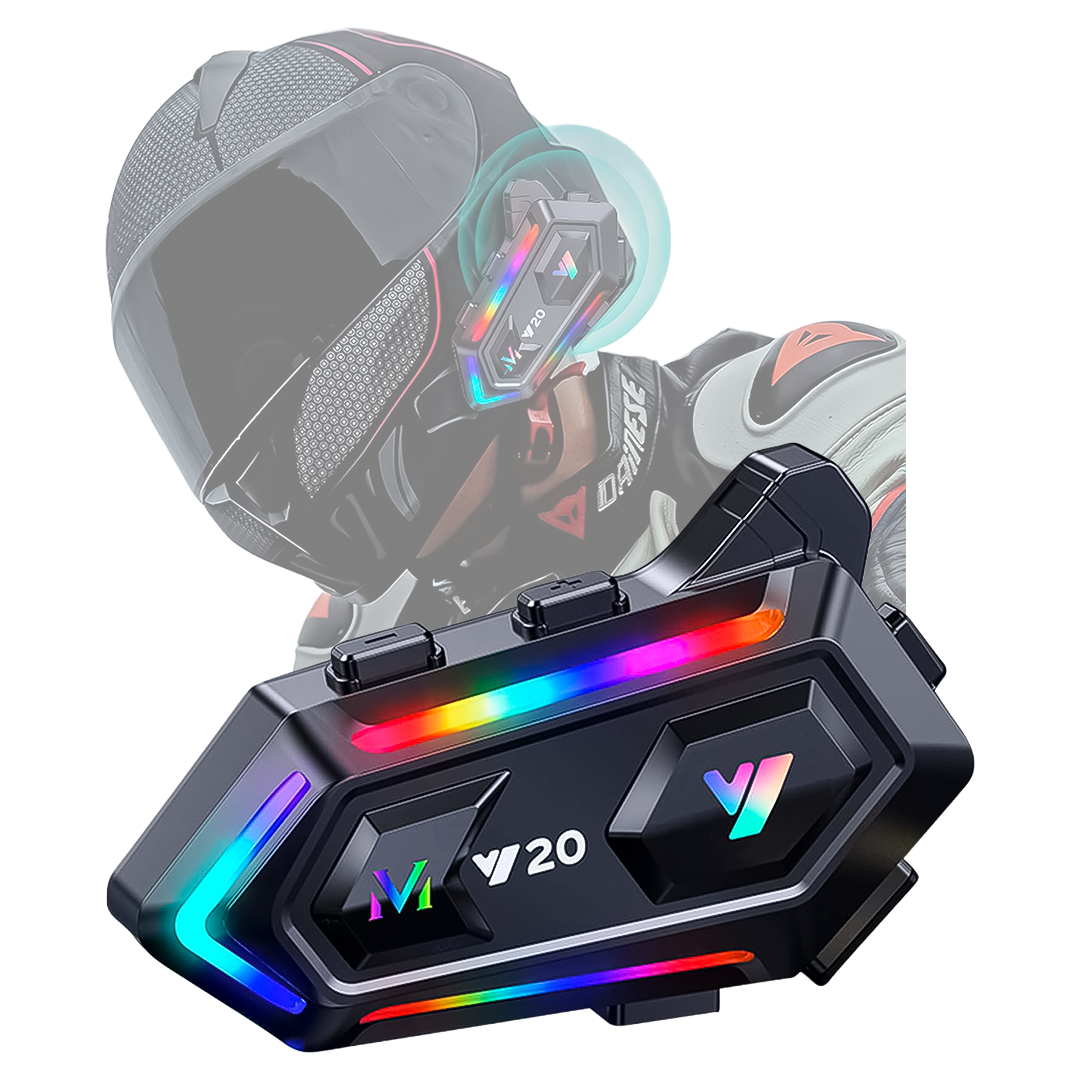 Intercomunicador Casco Para Moto Con Bluetooth Incorporado