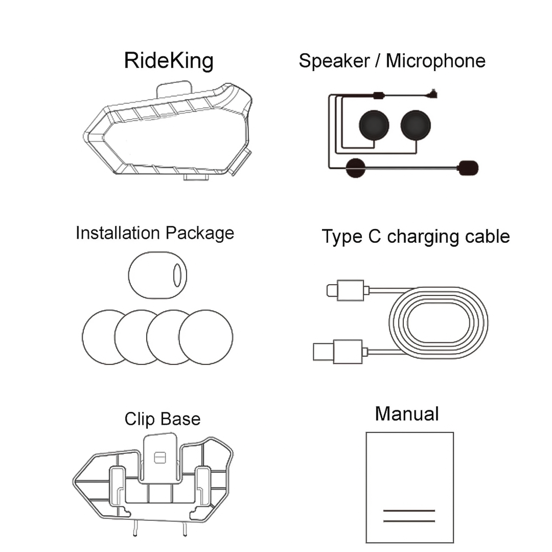 Audífonos Bluetooth Para Casco De Moto – Con Micrófono, Luces RGB E Impermeabilidad IPX6