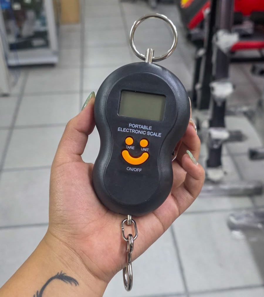 Balanza Colgante Digital 50Kg – Báscula Portátil Con Gancho De Acero Para Equipaje, Carga, Pesca Y Uso General