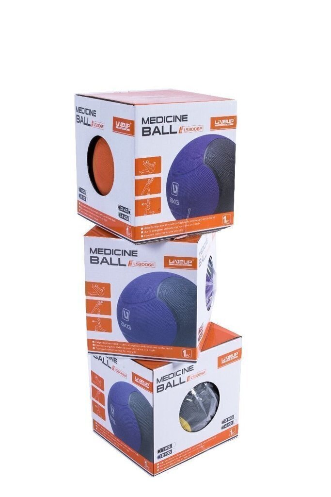 Pelota Medicinal LiveUp 8kg – Balón Funcional Para Gimnasio Y Entrenamiento