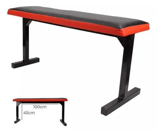 Banco Plano Recto – Banco De Gimnasio Para Press De Pecho Y Entrenamiento De Fuerza