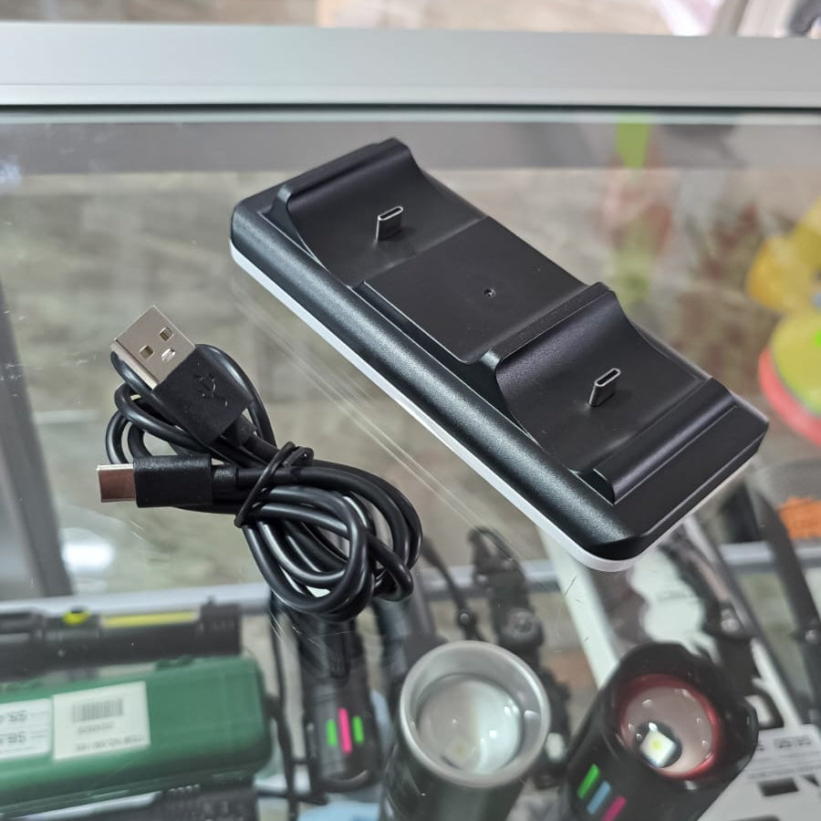 Base Cargador Dual PS5 Tipo C – Estación Para Mandos Inalámbricos PlayStation 5 DualSense