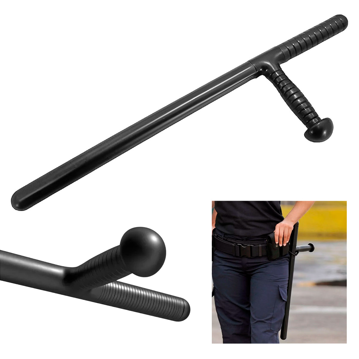 Bastón Tolete Tonfa De Policarbonato – Defensa Personal Y Entrenamiento De Seguridad