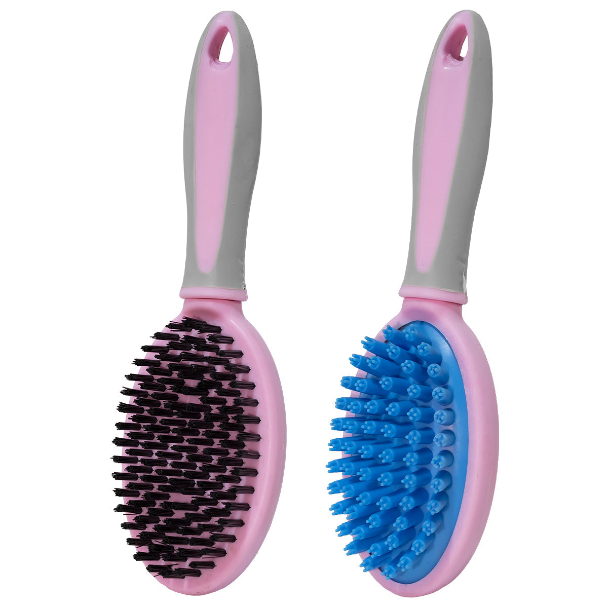 Cepillo Doble Cara Para Mascotas – Cerdas Suaves Y Masaje De Goma Para Desenredar Y Cuidar El Pelaje De Perros Y Gatos