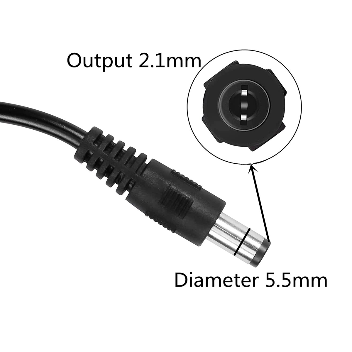 Cable De Alimentación USB A CC – Cable Adaptador USB A Tamaño CC Para Cámara, Dispositivos Electrónicos Y Accesorios