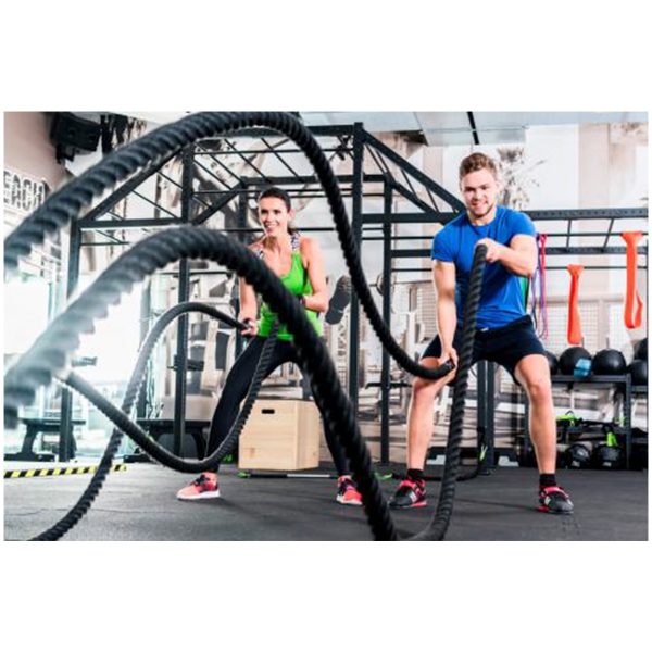 Cabo Soga De Bateo Profesional Para Crossfit Y Entrenamiento Funcional – Nylon Trenzado 3.5 Cm