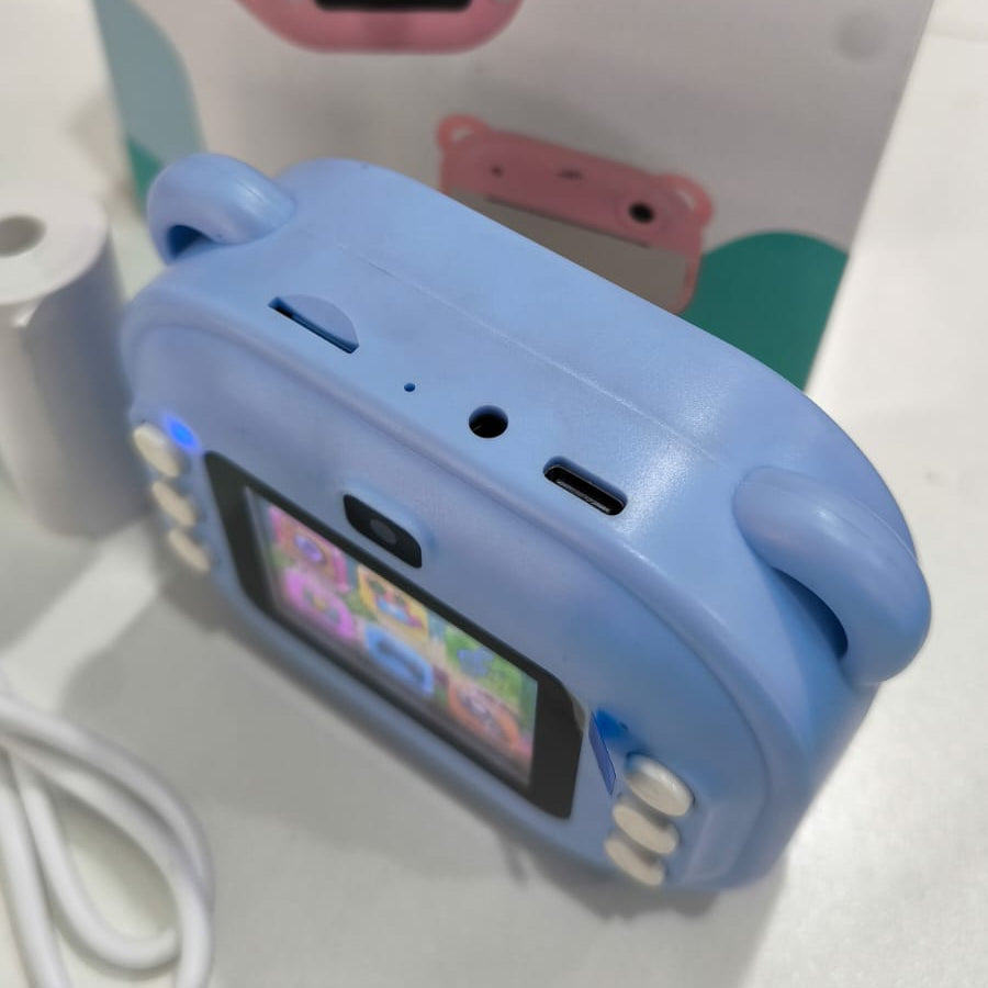 Cámara Infantil Instantánea Con Impresora, Video HD, Juegos Y Sonido – Pantalla LCD Y Doble Lente