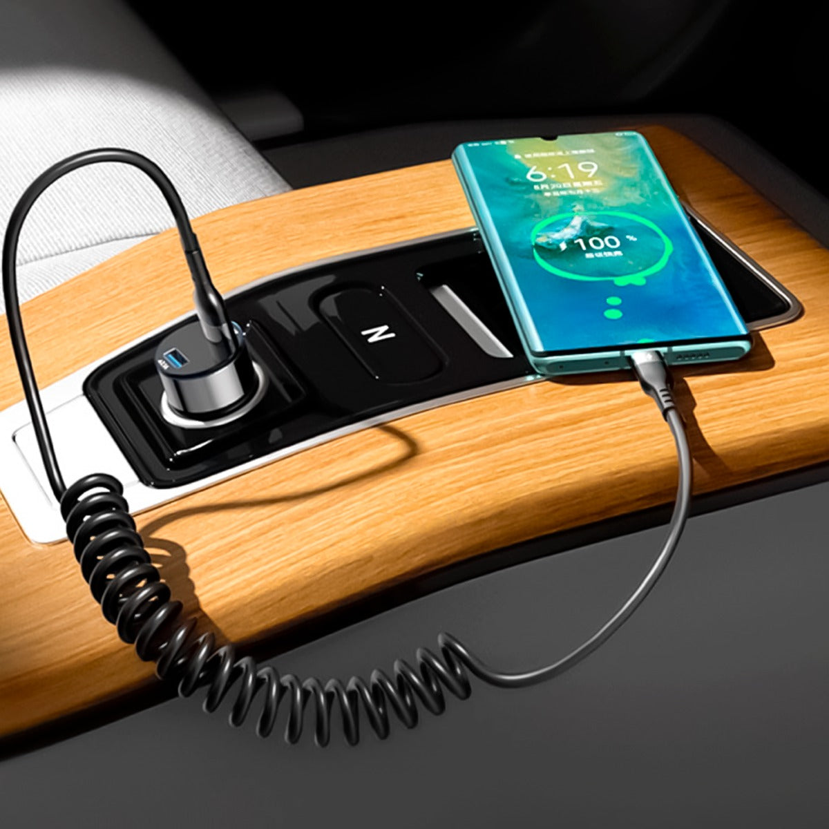 Cargador Para Auto Doble Puerto Usb Y Tipo C – Carga Rápida Con Protección Inteligente