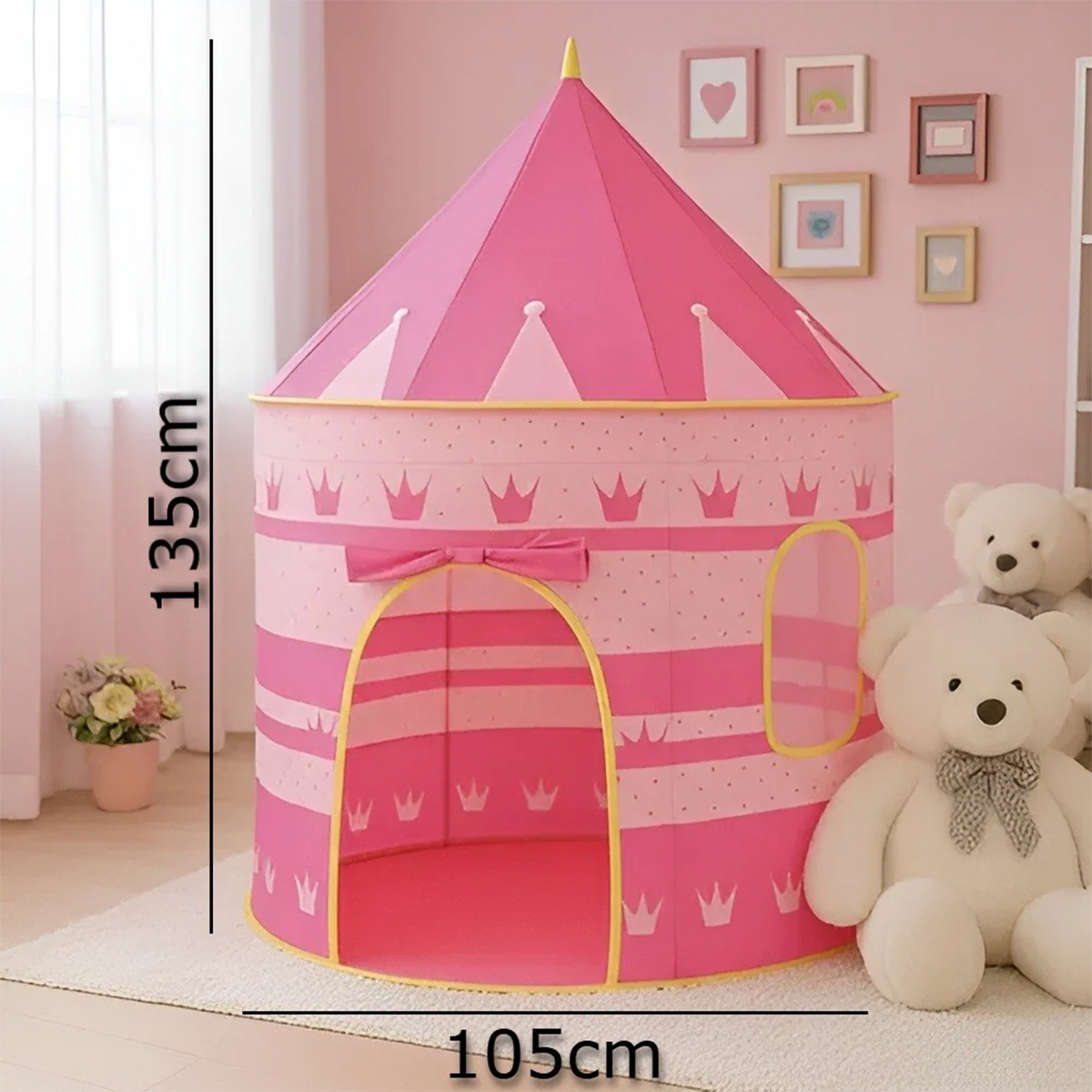 Carpa Infantil Tipo Tienda De Juego – Casa Plegable Para Niños, Interior y Exterior