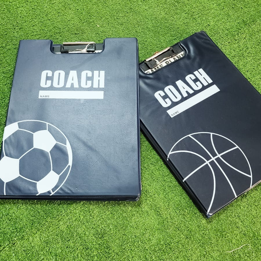 Carpeta Táctica Portapapeles Para Entrenadores – Diseño De Fútbol O Baloncesto Con Tablero, Planner Y Bolígrafo