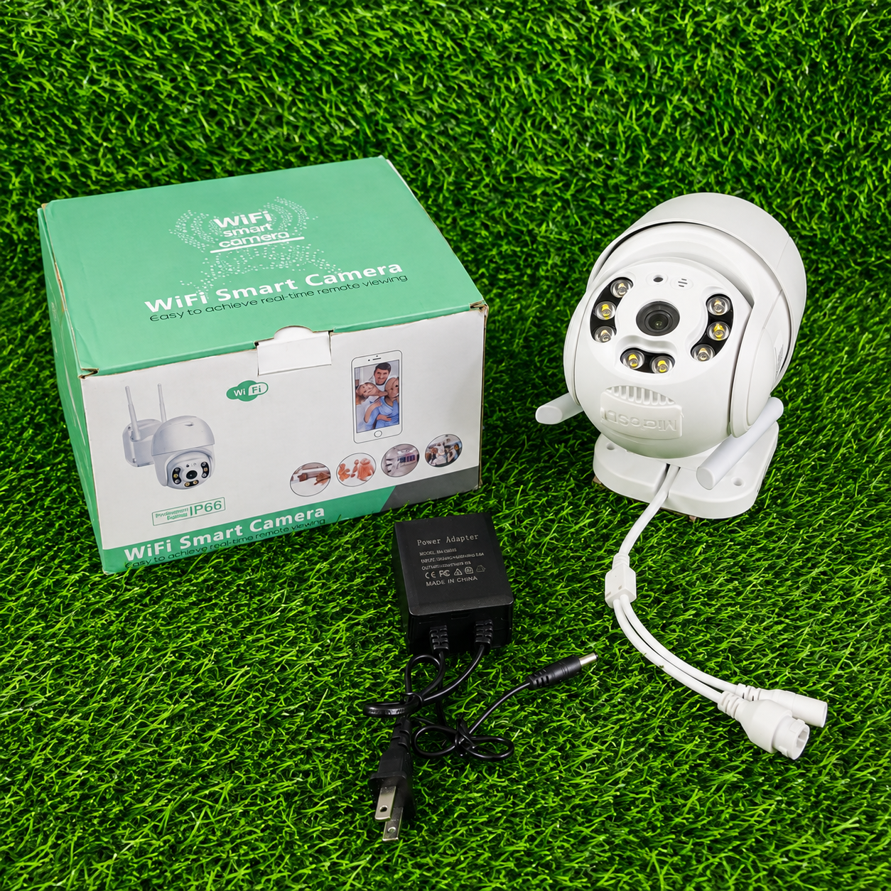 Cámara IP Robótica 360° Wifi Para Exterior Con Visión Nocturna Y Audio Bidireccional – Full HD 1080P