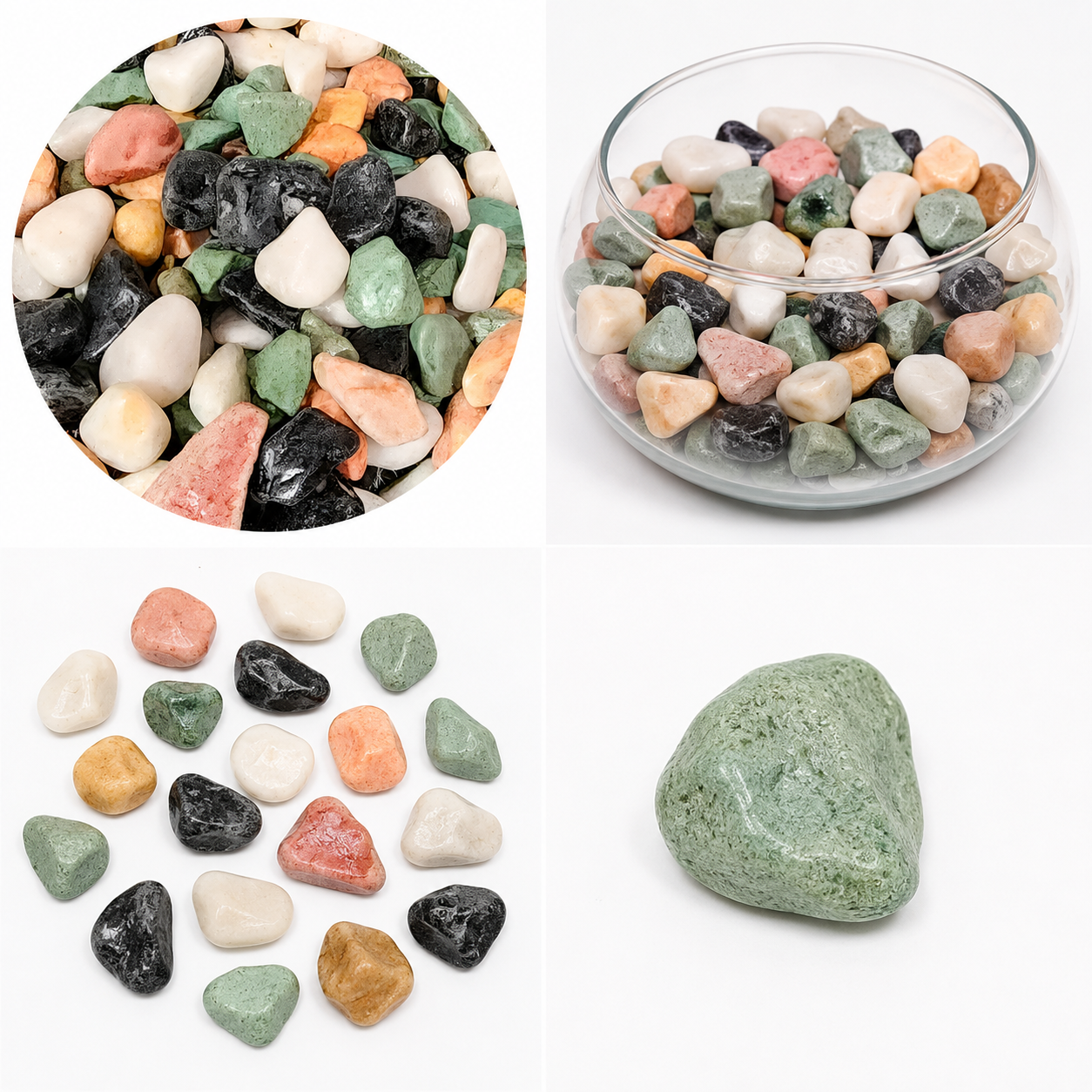 Piedras Decorativas Naturales Multicolor Para Jardín Y Hogar 593-23 – Ideal Para Acuarios, Macetas Y Manualidades