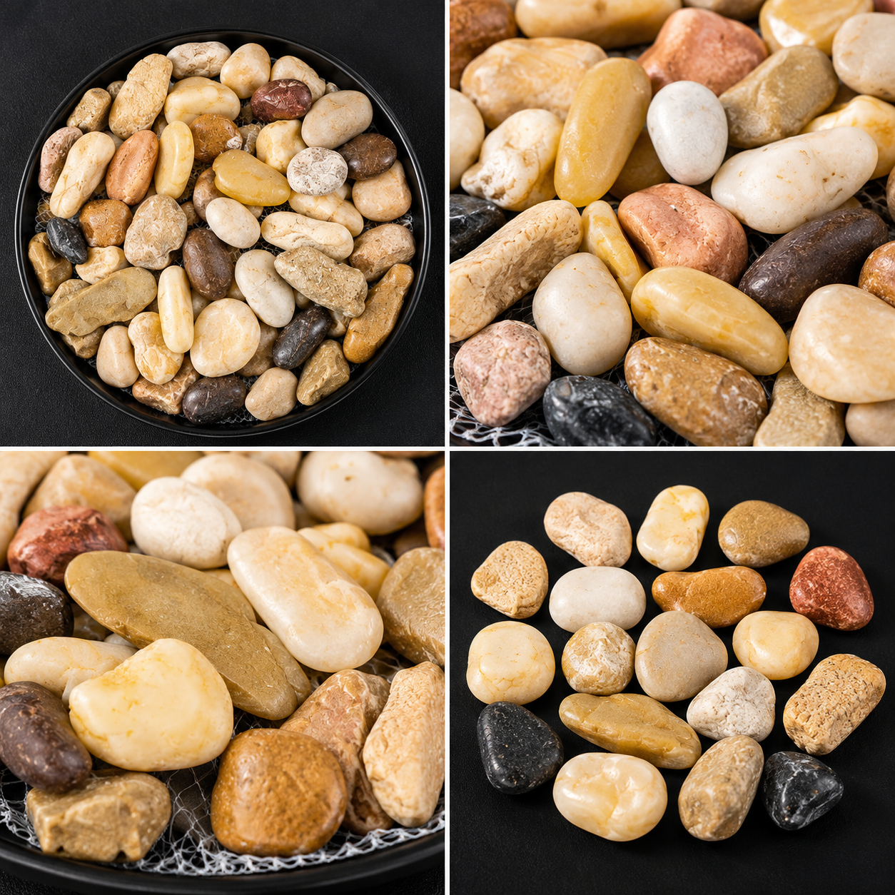 Piedras Decorativas Naturales Para Jardín Y Acuarios 593-20 – Tonos Terrosos Para Macetas, Estanques Y Decoración Zen