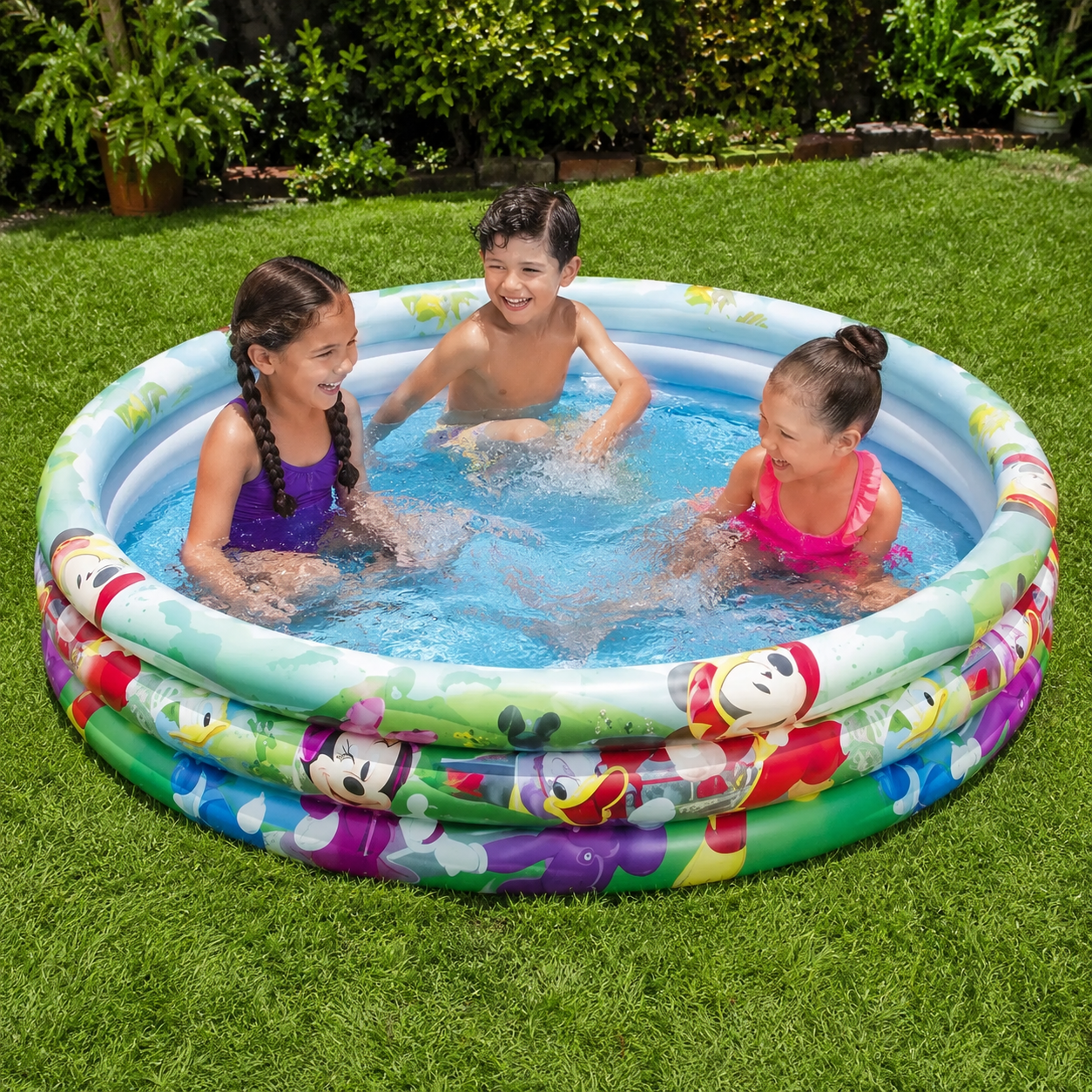 Piscina Inflable Infantil 1.22m – Aros Suaves Y PVC Resistente Para Niños En Jardín Y Verano