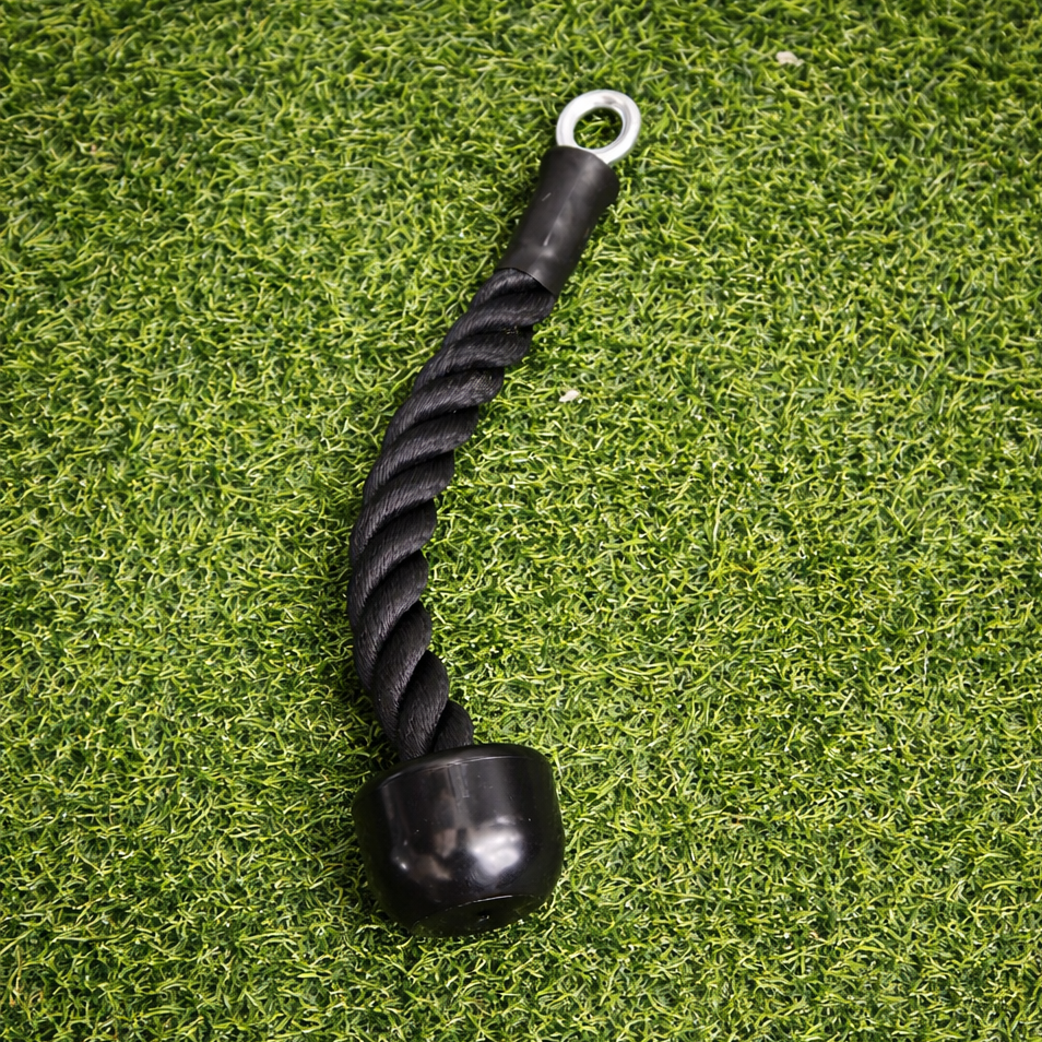 Cuerda De Tríceps Medio Cabo 40cm – Accesorio De Polea De Nailon Resistente Para Trabajo Unilateral