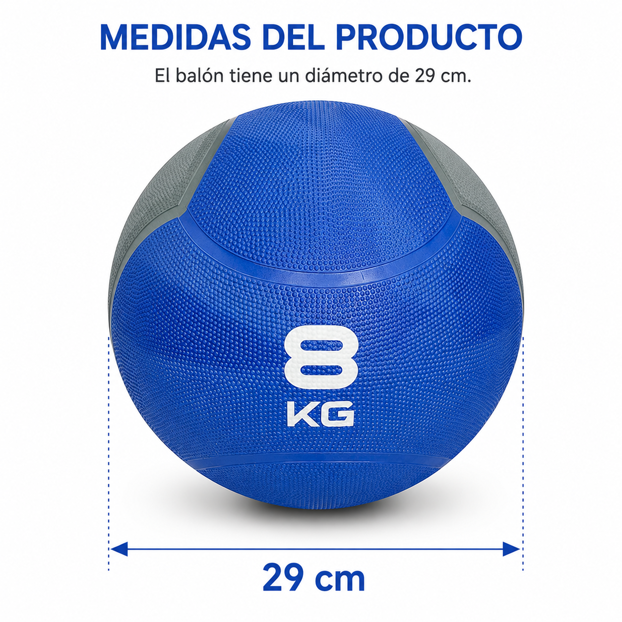 Pelota Medicinal LiveUp 8kg – Balón Funcional Para Gimnasio Y Entrenamiento