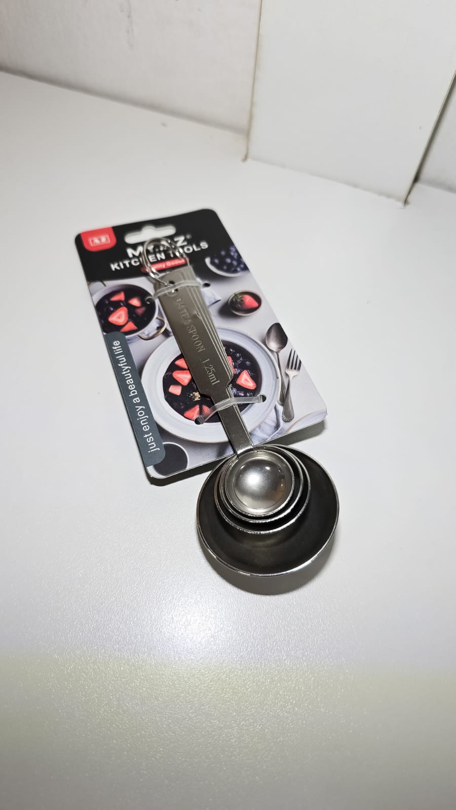 Cuchara Medidora Acero Inoxidable 4 En 1 – Juego Compacto Para Medición Precisa En Cocina O Repostería