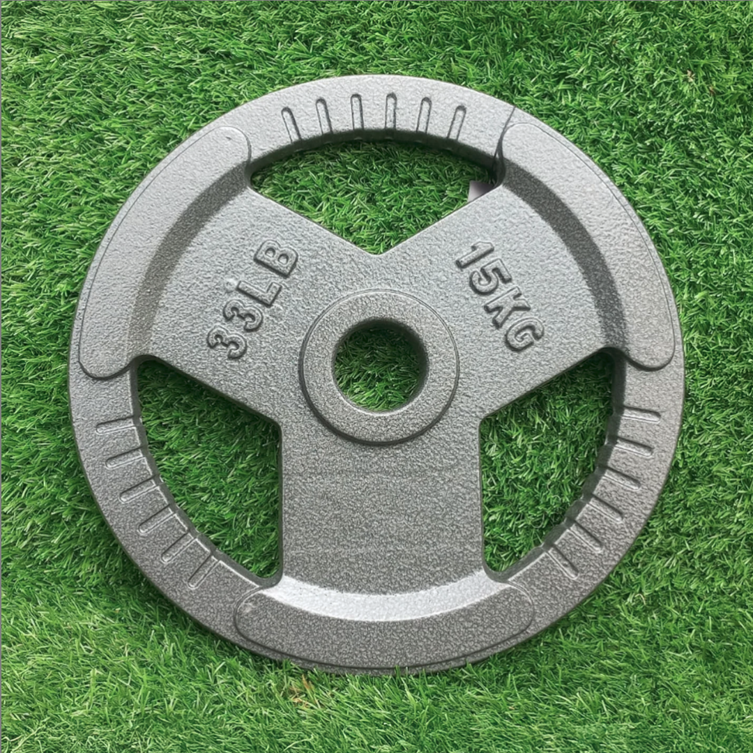 Discos Metálicos Con 3 Agarres Ergonómicos – Para Barra Y Mancuerna De Entrenamiento De Fuerza