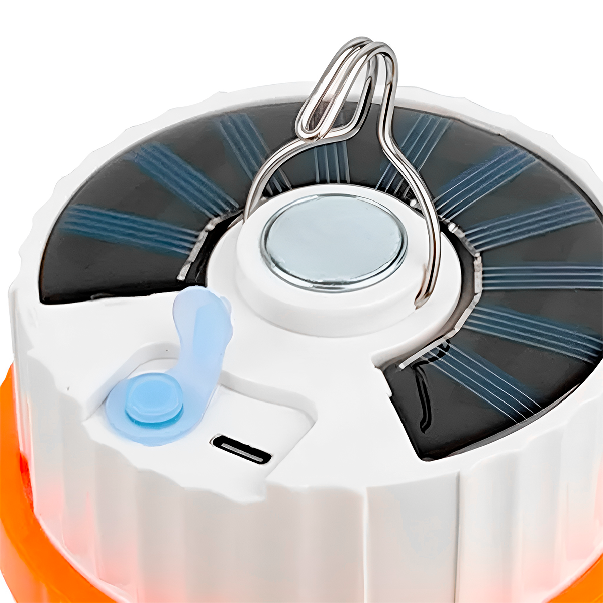 Foco Solar LED Colgante 80W – Lámpara Recargable Portátil Para Camping O Emergencias