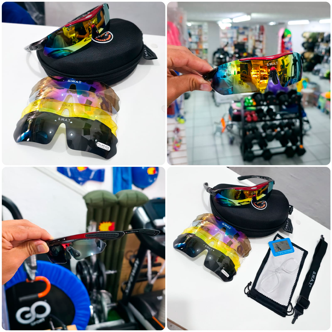 Gafas Swat Deportivas Tácticas Con Lentes Intercambiables Y Estuche – Protección Y Estilo En Todo Terreno