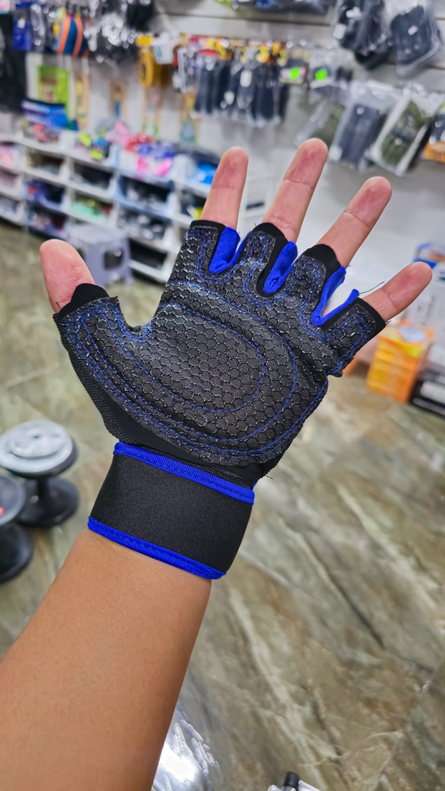 Guantes Transpirables Gym Bicicleta Crossfit – Agarre Seguro Y Ajuste Elástico Con Almohadilla En La Palma