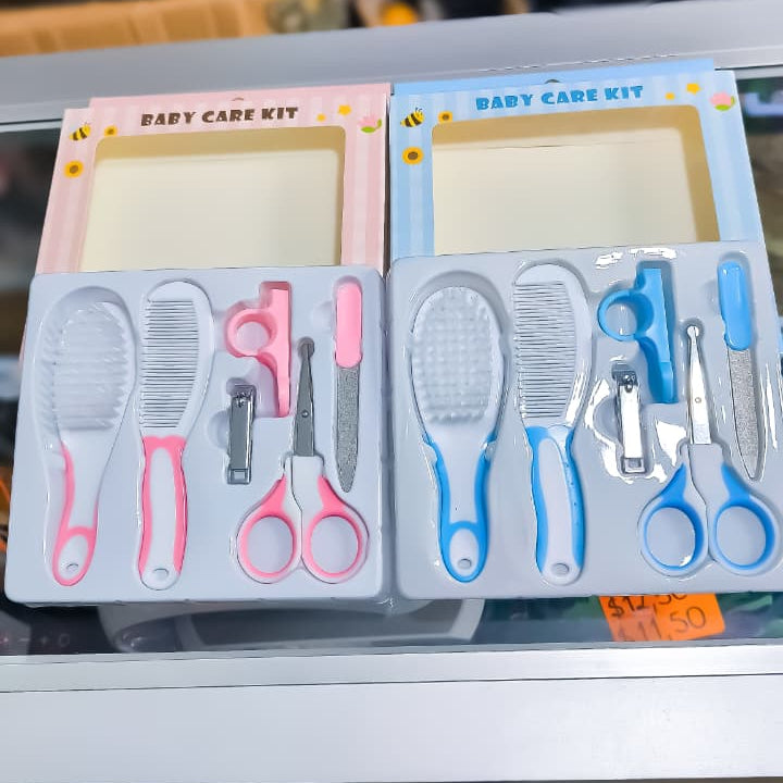 Kit De Aseo Para Bebé De 6 Piezas Con Cepillo Peinilla Cortaúñas Y Tijeras – Cuidado Seguro Para Recién Nacidos