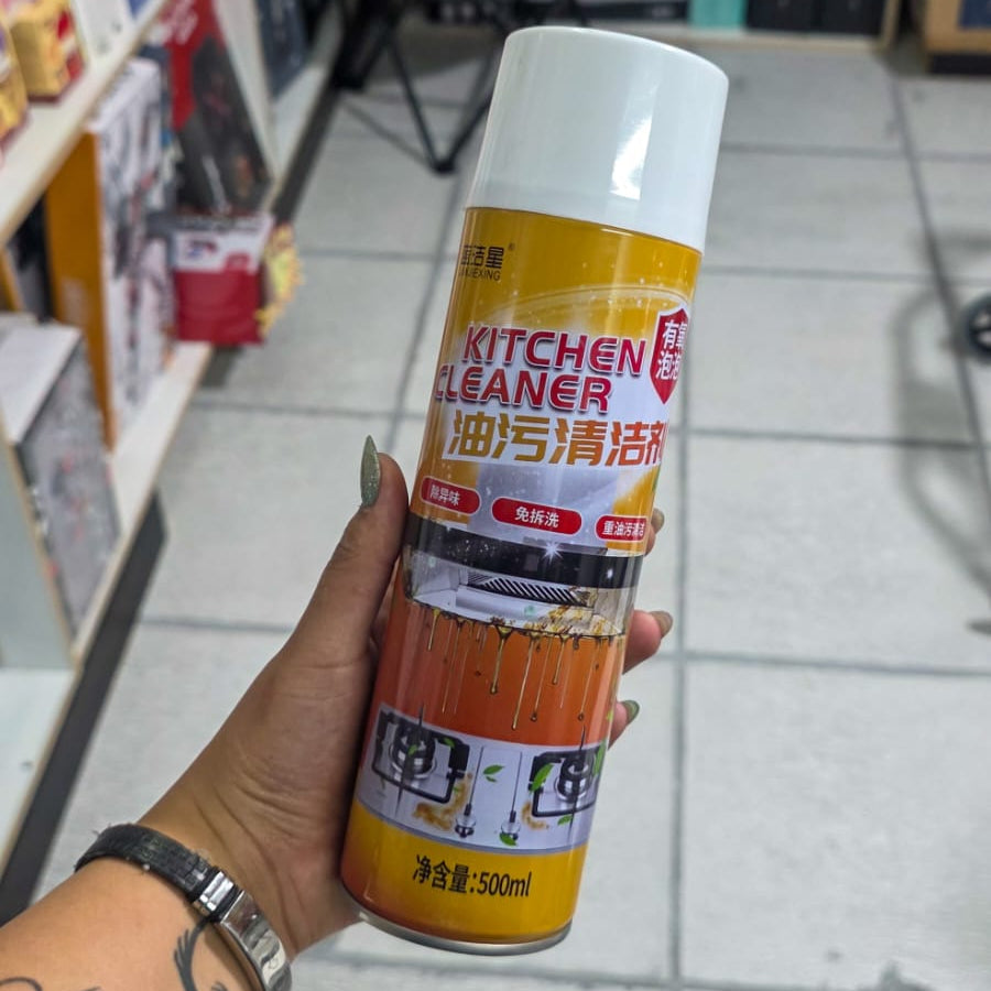 Limpiador En Espuma Antigrasa Para Cocina 500ml – Desengrasa, Limpia Y Protege Superficies Difíciles