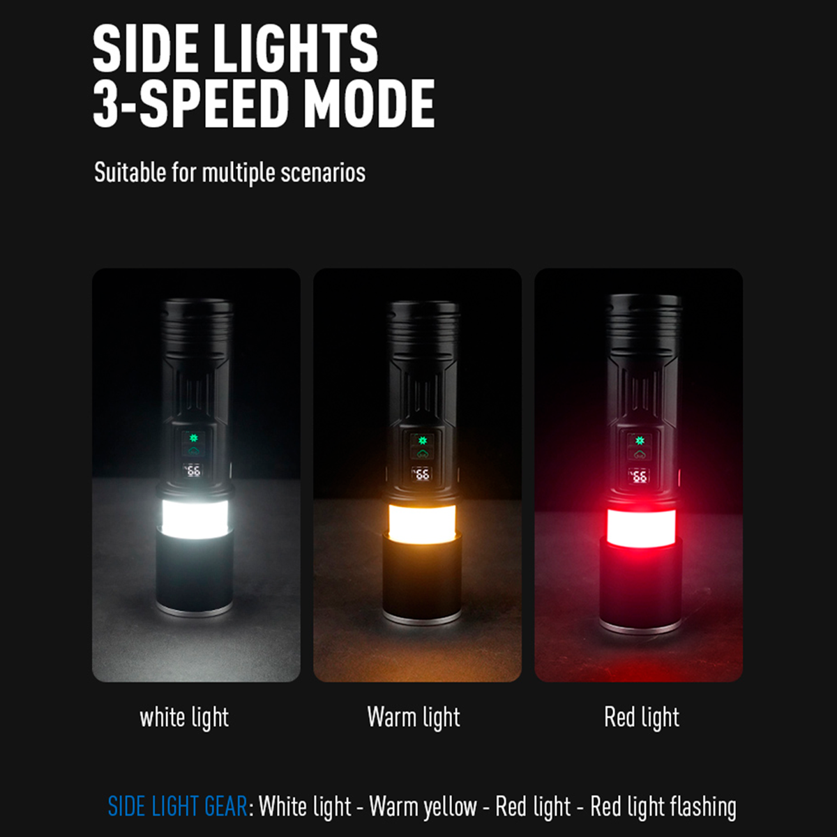 Linterna Led Recargable De Alta Potencia – Impermeable, Usb Y Magnética Para Camping, Emergencias, Caza Y Trabajo