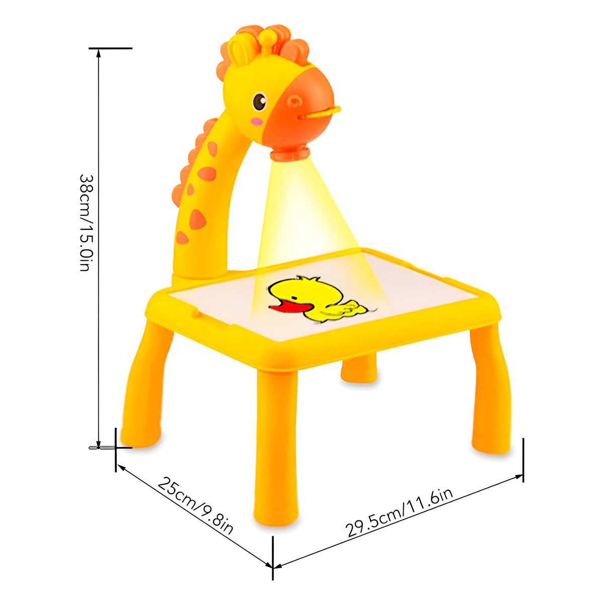 Mesa De Dibujo Infantil Con Proyector LED – Tablero Educativo Con Imágenes Y Marcadores Para Niños