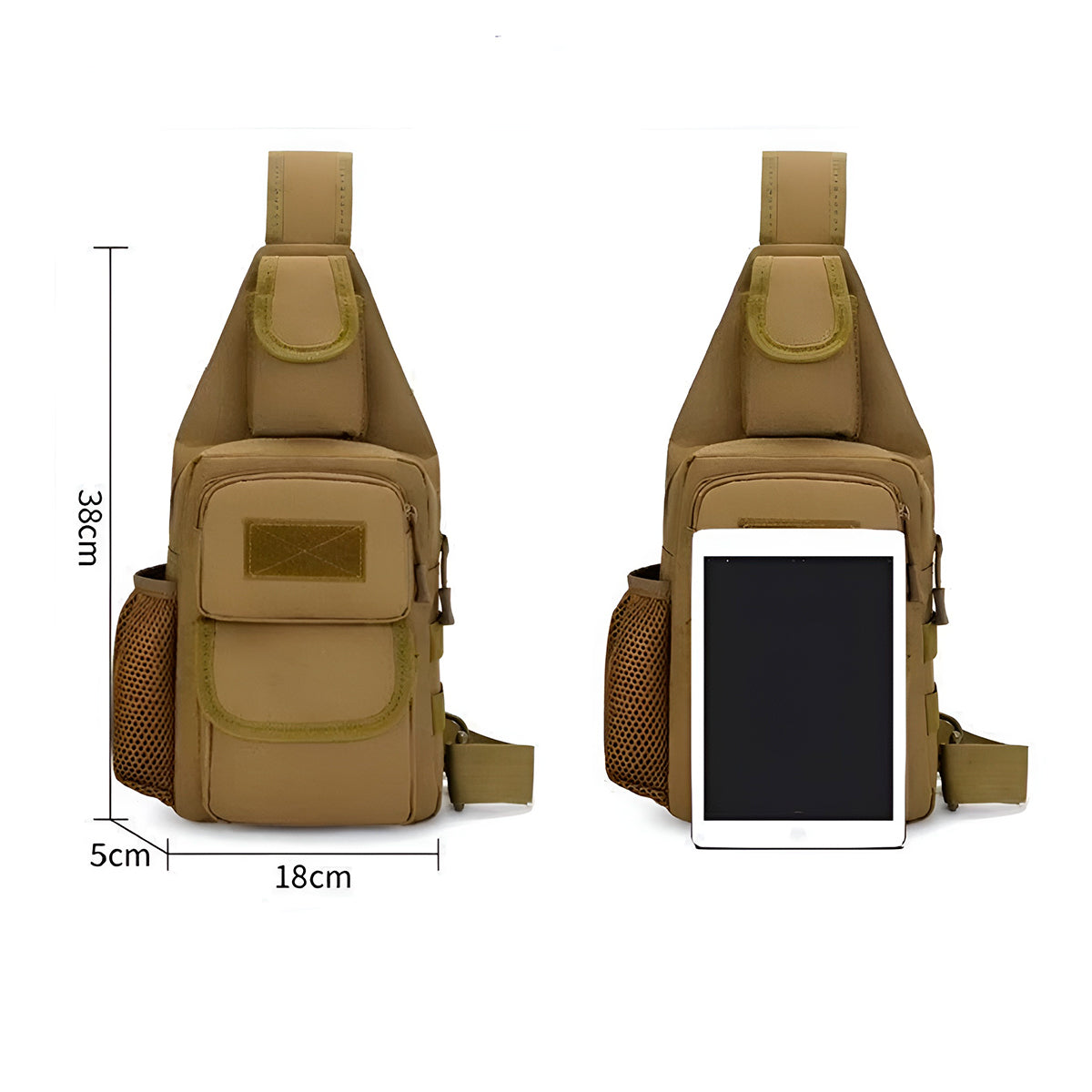 Mochila Pechera Táctica Canguro Deportivo Multiuso – Bolso Cruzado Compacto De Alta Resistencia Para Deporte, Ciudad O Aventura