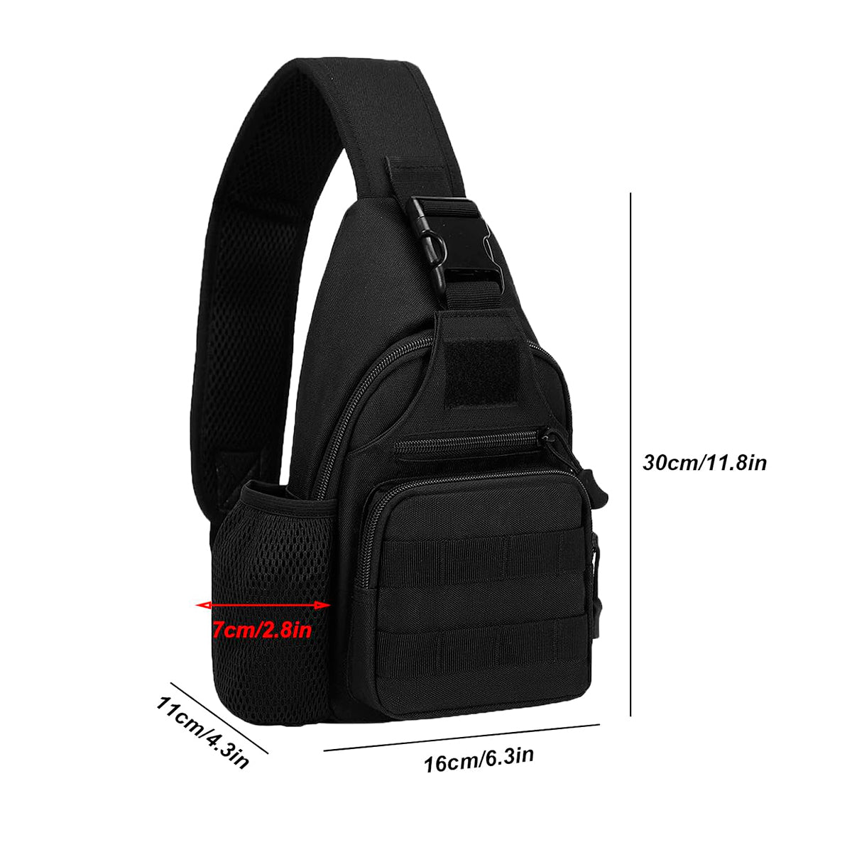 Mochila Pechera Canguro Táctica USB Multiuso – Ambidiestra Con Expansión Modular Y Puerto De Carga