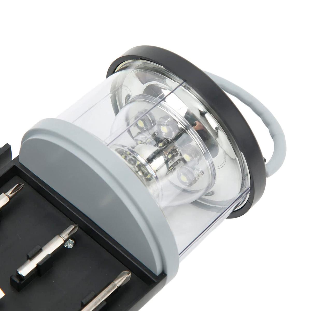 Multiherramienta De Mano Portátil Con Linterna LED – Kit Destornilladores Para Camping, Hogar Y Emergencias