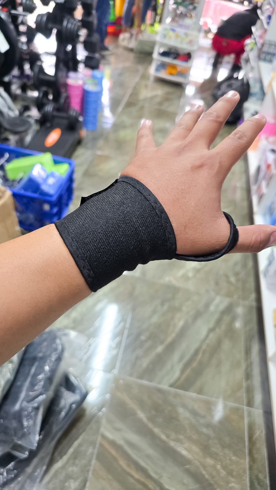 Muñequera Correa Fina Elástica – Soporte Ergonómico Para Mano Con Ajuste En Pulgar Y Doble Velcro