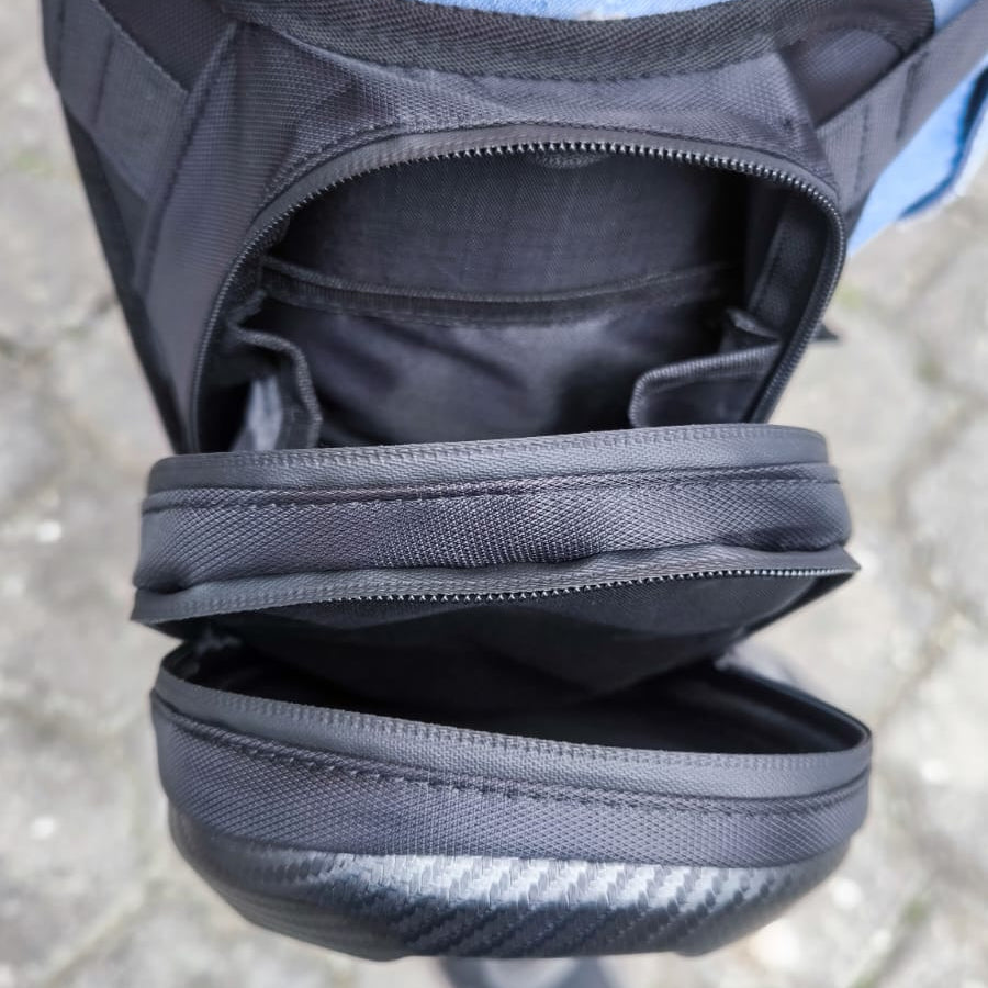 Muslera De Moto Wolf Tipo Piernera – Canguro Resistente Con 4 Bolsillos, Material Eva Impermeable Y Ajuste Ergonómico