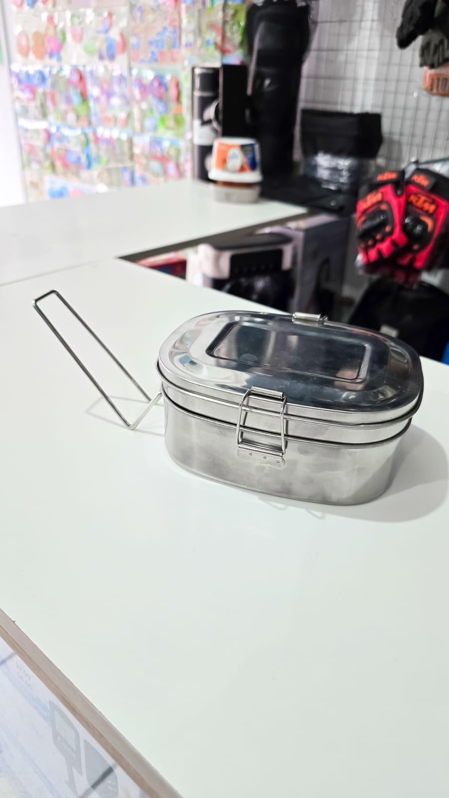 Olla Samovar Táctica De Acero Inoxidable – Contenedor Doble Con Tapa Hermética Y Soporte Plegable Para Alimentos