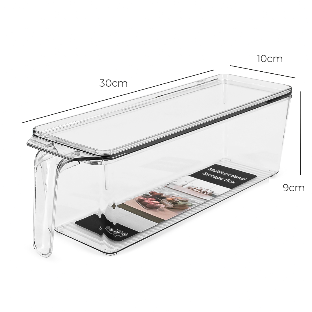 Contenedor Envase Hermético Plástico Cocina Refrigerador – Organizador Transparente Apilable Con Tapa Para Alimentos Y Accesorios