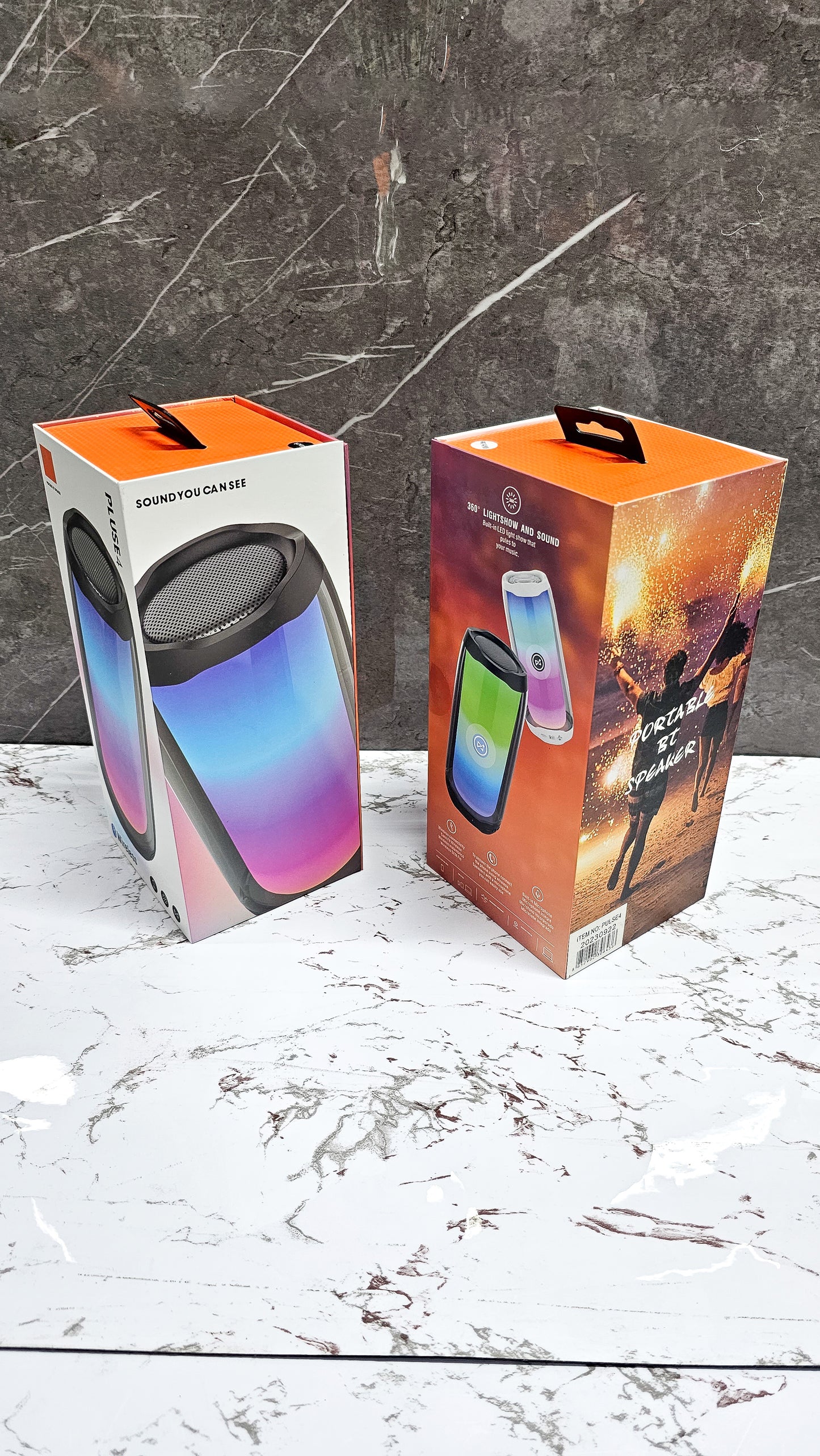 Parlante Bluetooth Pulse4 Con Luces LED 360° – Sonido Envolvente, Resistente Al Agua E Ideal Para Fiestas O Uso Diario