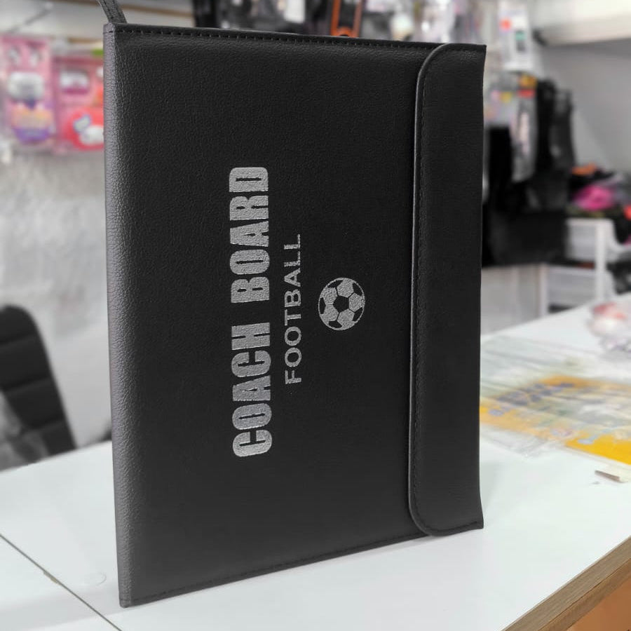 Pizarra Táctica Magnética De Fútbol Plegable – Carpeta Con Marcador Y Fichas Para Entrenadores
