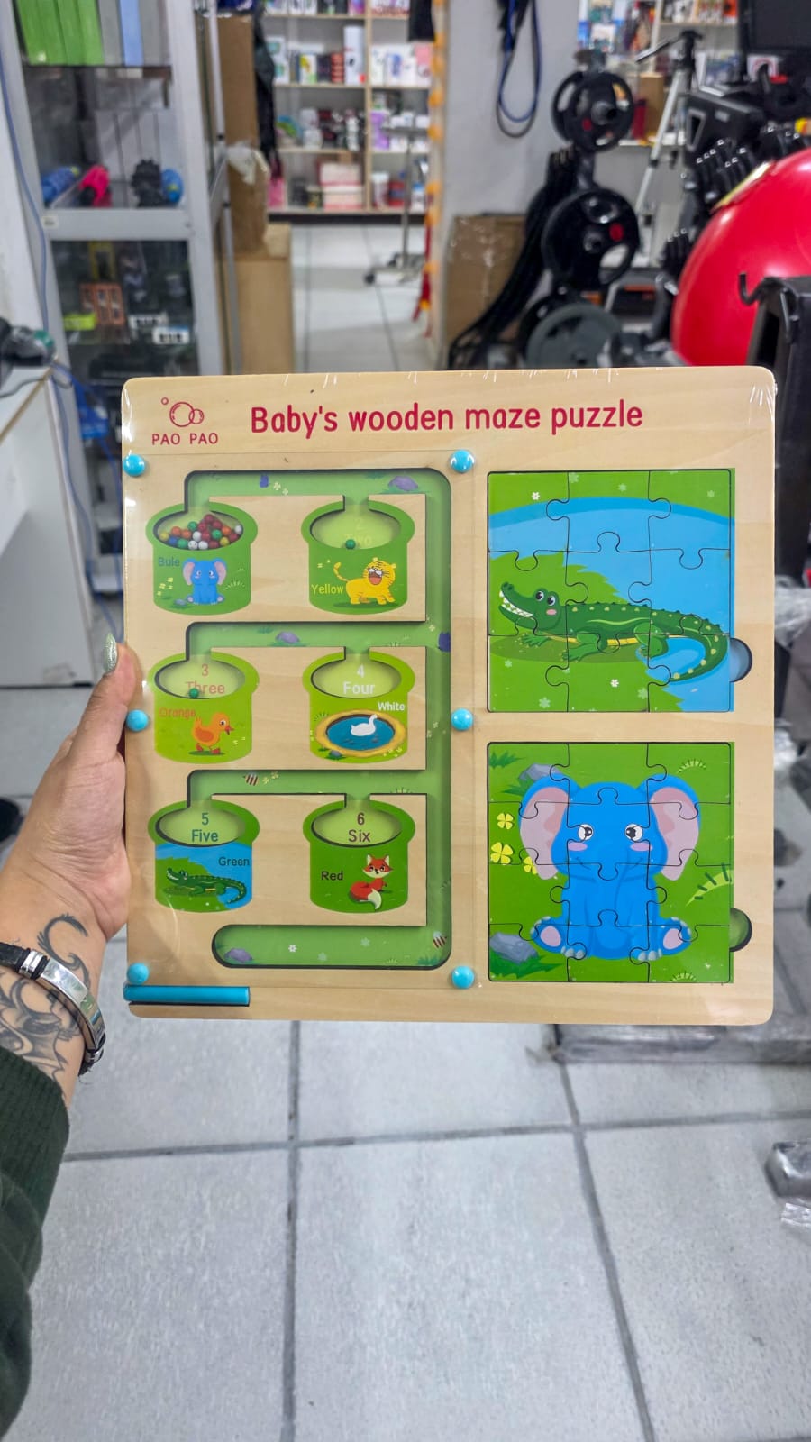 Rompecabezas Laberinto Imantado Infantil – Tablero De Madera Con Piezas Educativas Para Niños