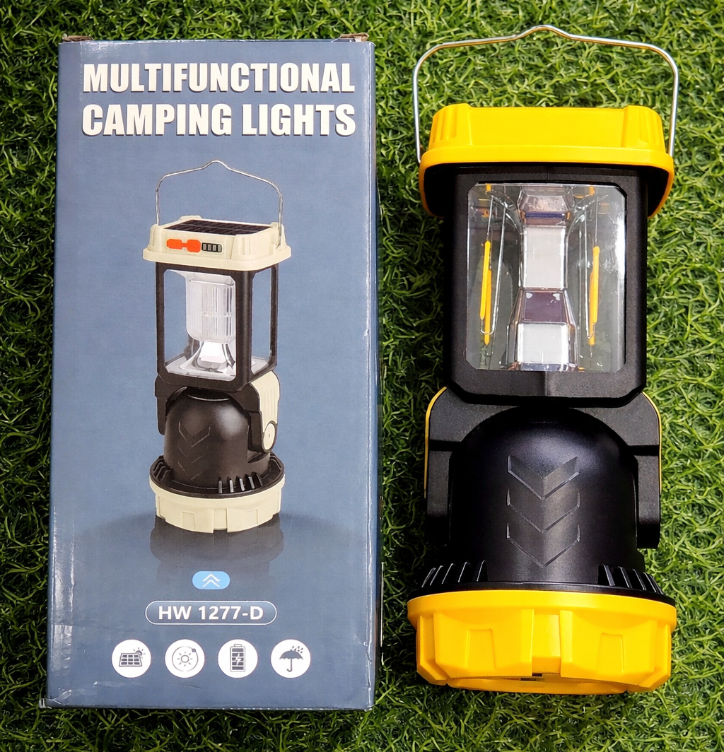 Linterna Candelabro LED Solar Recargable Portátil – Con Panel Solar, Carga USB Y Modos De Luz Para Camping O Emergencias