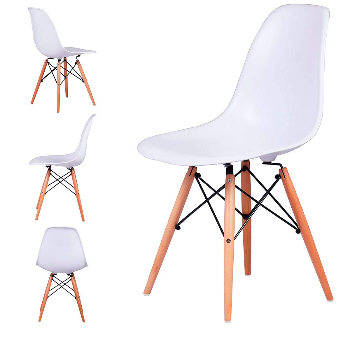Silla Eiffel Estilo Minimalista – Moderna, Elegante Y De Alta Resistencia Para Interiores