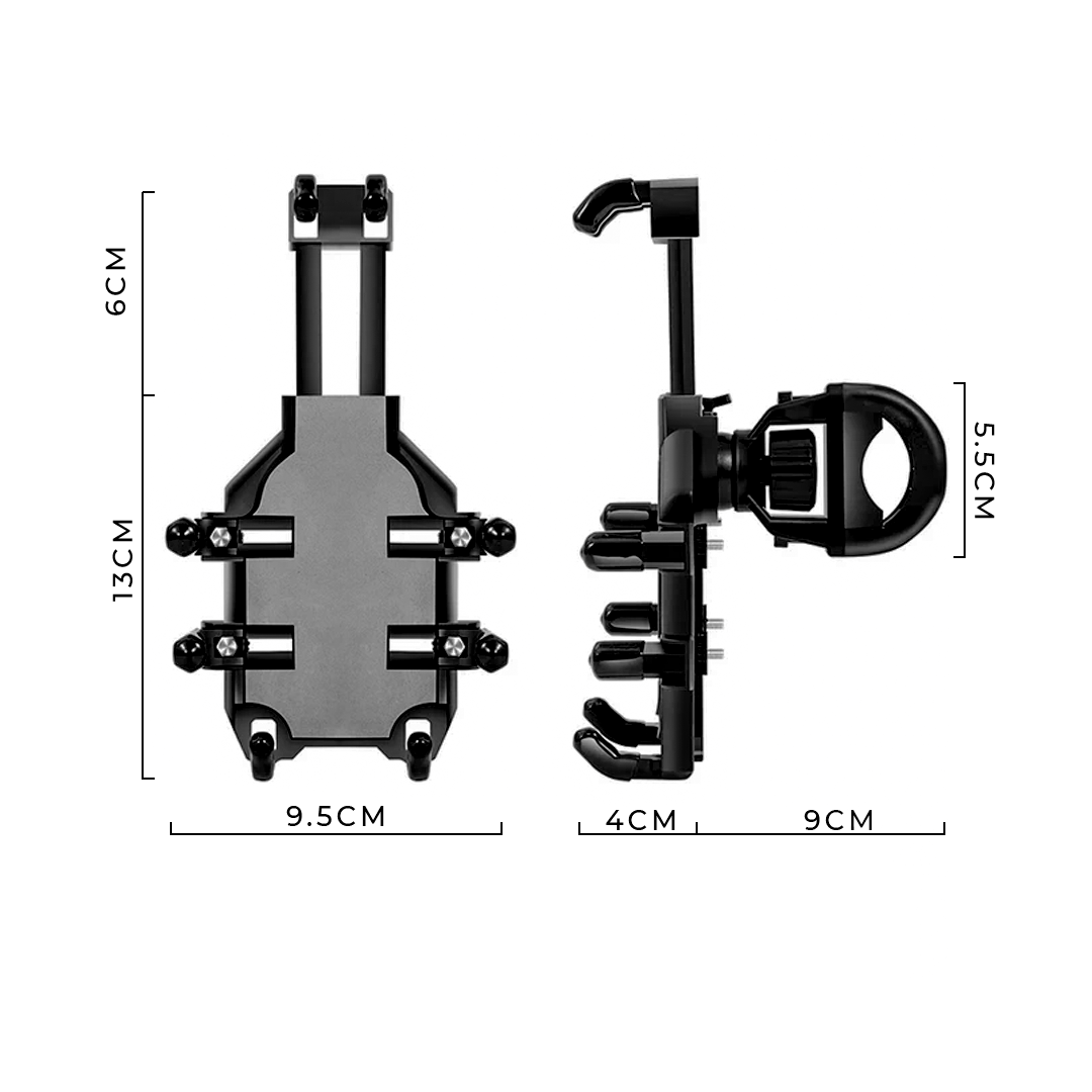 Soporte Para Teléfono Celular Universal De Moto – Ajuste Seguro Y Resistente Reforzado Para Manillar