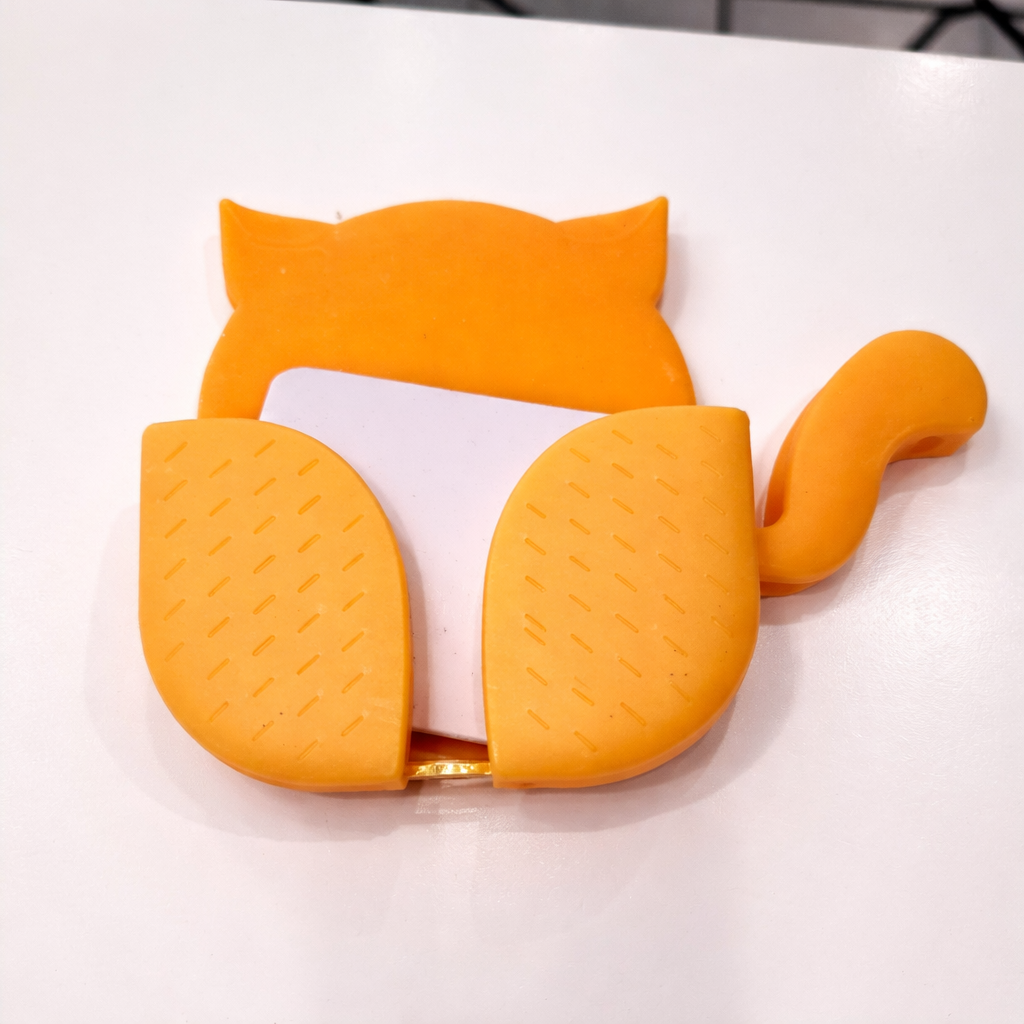 Soporte De Pared Para Celular Con Forma De Gato – Organizador Adhesivo Con Ranura Para Cable