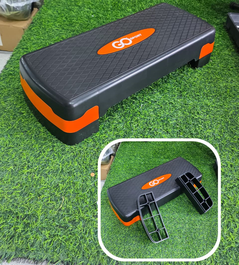 Banco Step de 2 Niveles para Aeróbicos, Cardio y Entrenamiento en Casa