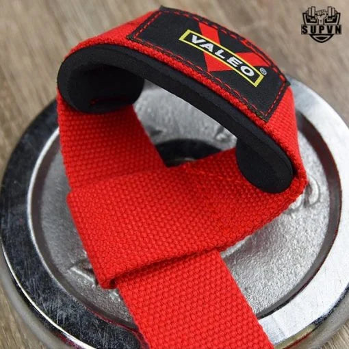 Straps Valeo Para Gimnasio – Correas De Algodón Reforzado Con Ajuste De Velcro Para Levantamiento De Pesas