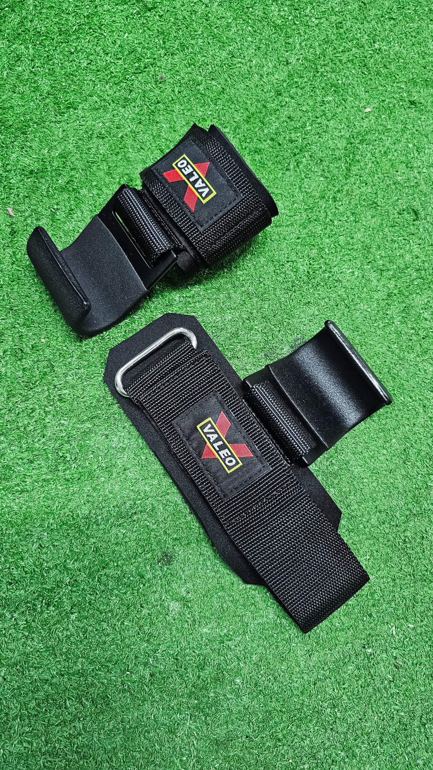Straps Valeo Con Agarre Metálico Para Pesas – Muñequeras Ajustables Reforzadas Para Levantamiento Y Crossfit